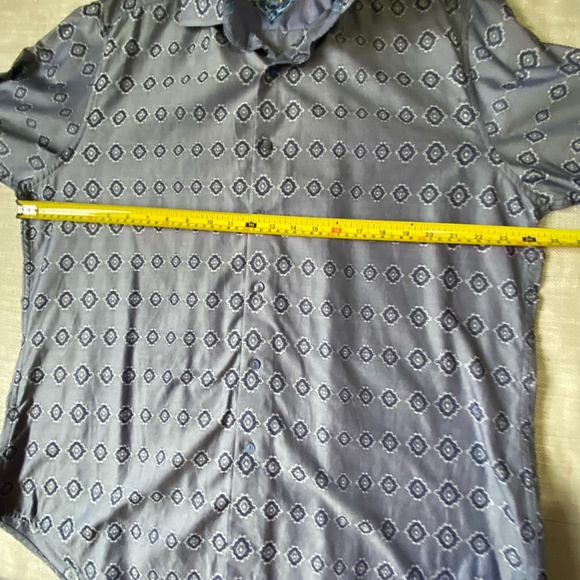 Robert Graham Mens Purple Embroidery Cuff Long Sleeve Cotton Dress Shirt- Sz-XL - Picture 13 of 16